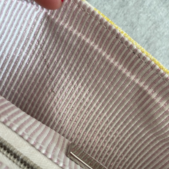 Lauren Merkin Yellow Snakeskin Print Clutch